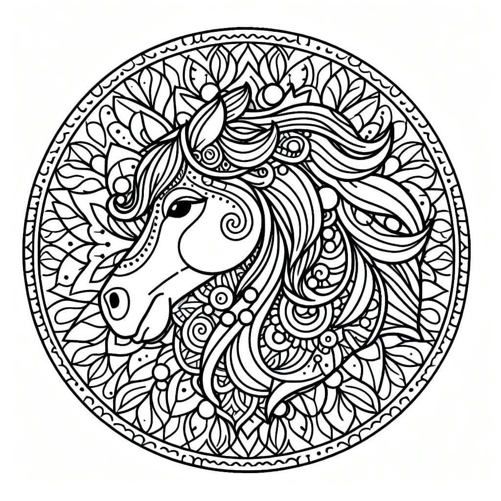 Mandalas Cheval 3